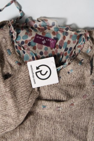 Дамски пуловер One Step, Размер L, Цвят Сив, Цена 24,00 лв.