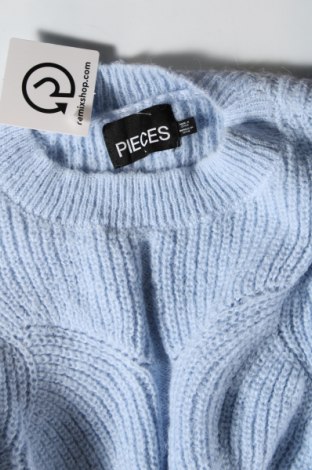 Γυναικείο πουλόβερ Pieces, Μέγεθος L, Χρώμα Μπλέ, Τιμή 7,52 €