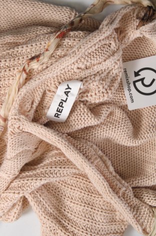 Γυναικείο πουλόβερ Replay, Μέγεθος XXS, Χρώμα  Μπέζ, Τιμή 35,89 €
