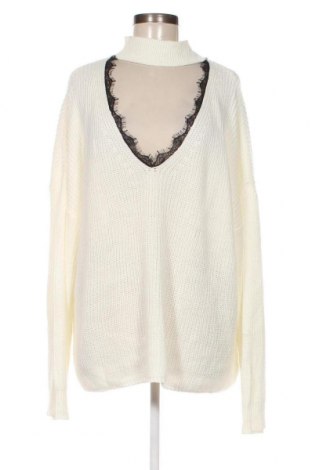 Дамски пуловер SHEIN, Размер 3XL, Цвят Екрю, Цена 28,00 лв.