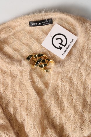 Дамски пуловер SHEIN, Размер S, Цвят Бежов, Цена 8,12 лв.