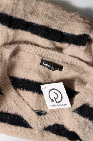 Дамски пуловер SHEIN, Размер S, Цвят Бежов, Цена 13,05 лв.