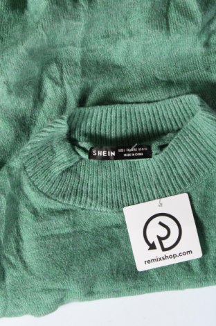 Дамски пуловер SHEIN, Размер L, Цвят Зелен, Цена 9,57 лв.
