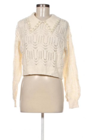 Γυναικείο πουλόβερ SHEIN, Μέγεθος L, Χρώμα Εκρού, Τιμή 17,94 €