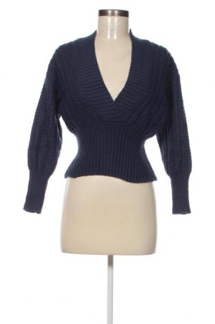 Дамски пуловер SHEIN, Размер S, Цвят Син, Цена 14,50 лв.