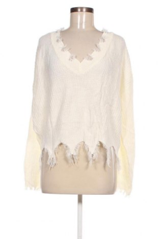 Γυναικείο πουλόβερ SHEIN, Μέγεθος XL, Χρώμα Λευκό, Τιμή 7,18 €