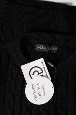 Γυναικείο πουλόβερ Sassy Classy, Μέγεθος M, Χρώμα Μαύρο, Τιμή 18,98 €