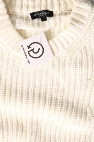 Дамски пуловер Selected Femme, Размер S, Цвят Бял, Цена 9,02 лв.
