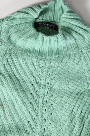 Dámsky pulóver Simplee, Veľkosť S, Farba Zelená, Cena  4,65 €