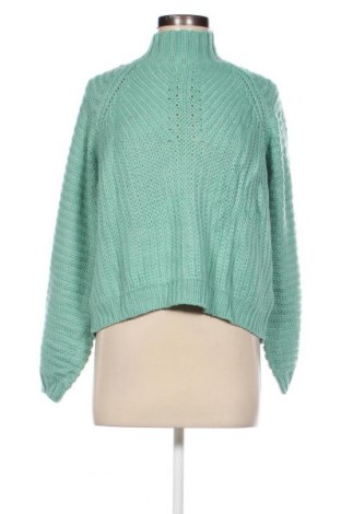Дамски пуловер Simplee, Размер S, Цвят Зелен, Цена 8,61 лв.