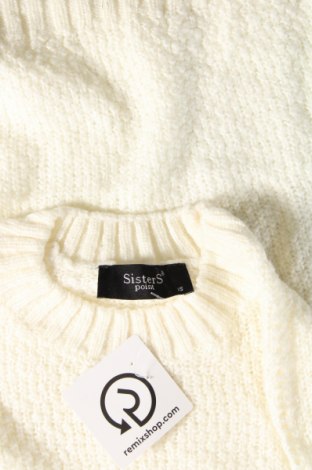 Дамски пуловер Sisters Point, Размер XS, Цвят Екрю, Цена 8,20 лв.
