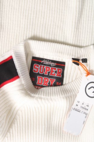Дамски пуловер Superdry, Размер M, Цвят Бял, Цена 57,24 лв.
