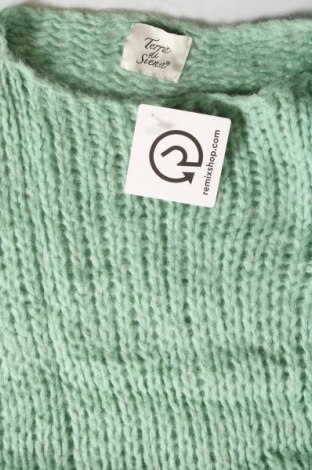Дамски пуловер Terra di Siena, Размер M, Цвят Зелен, Цена 8,20 лв.