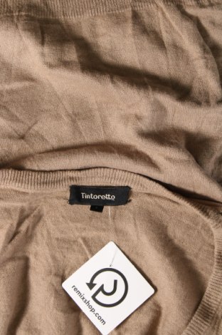 Дамски пуловер Tintoretto, Размер S, Цвят Бежов, Цена 18,45 лв.