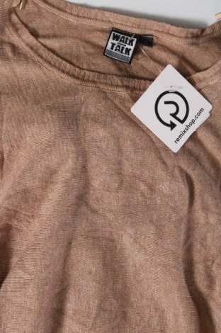 Γυναικείο πουλόβερ Walk And Talk, Μέγεθος L, Χρώμα  Μπέζ, Τιμή 3,25 €