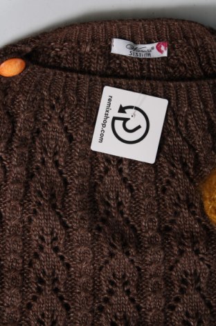 Дамски пуловер Wienella, Размер S, Цвят Кафяв, Цена 16,74 лв.