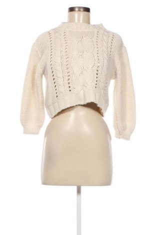 Дамски пуловер Zara, Размер M, Цвят Екрю, Цена 13,50 лв.