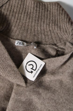Дамски пуловер Zara, Размер S, Цвят Кафяв, Цена 27,00 лв.