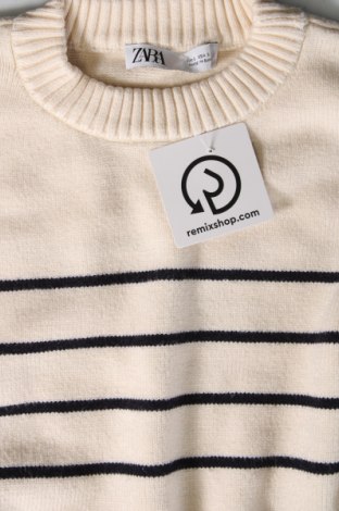 Дамски пуловер Zara, Размер S, Цвят Екрю, Цена 30,00 лв.