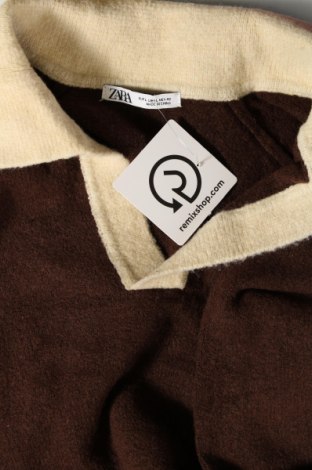 Дамски пуловер Zara, Размер M, Цвят Кафяв, Цена 11,61 лв.