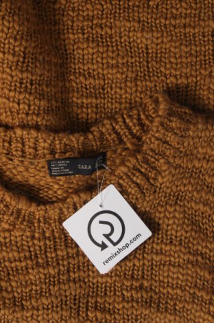 Дамски пуловер Zara, Размер M, Цвят Жълт, Цена 14,58 лв.