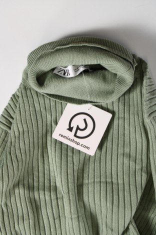 Pulover de femei Zara, Mărime M, Culoare Verde, Preț 35,53 Lei