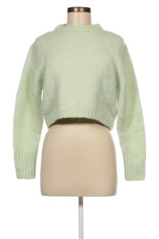 Дамски пуловер Zara, Размер M, Цвят Зелен, Цена 13,50 лв.