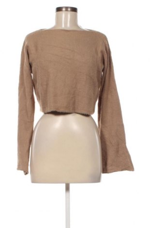 Дамски пуловер Zara, Размер M, Цвят Бежов, Цена 8,64 лв.