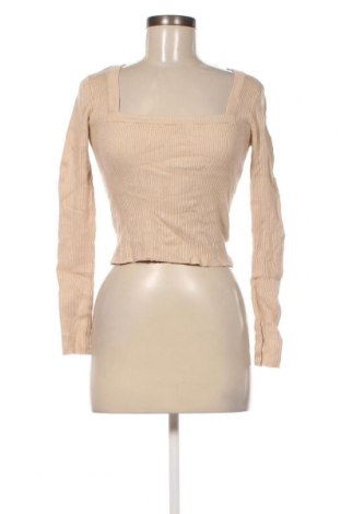 Дамски пуловер Zara, Размер M, Цвят Бежов, Цена 12,15 лв.
