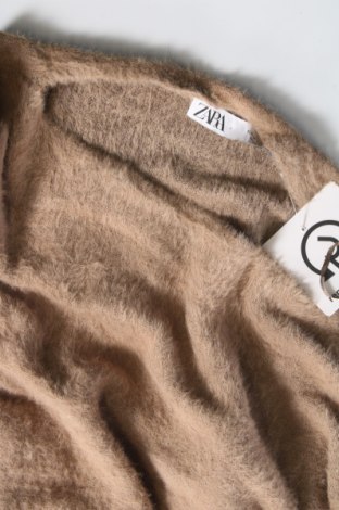 Дамски пуловер Zara, Размер M, Цвят Бежов, Цена 8,37 лв.