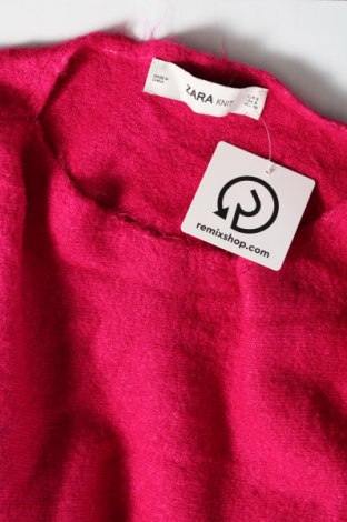 Дамски пуловер Zara Knitwear, Размер S, Цвят Розов, Цена 12,15 лв.