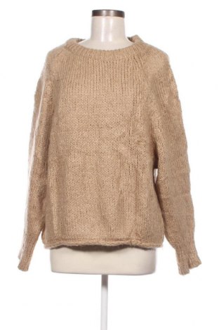 Дамски пуловер Zara Knitwear, Размер S, Цвят Бежов, Цена 8,37 лв.