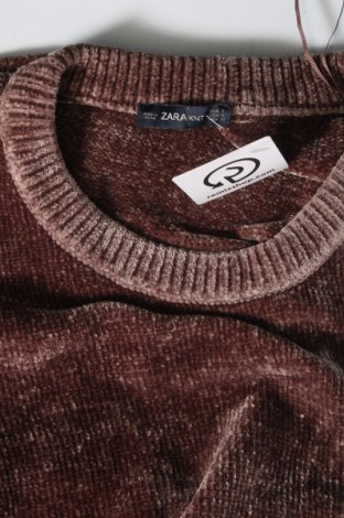 Dámský svetr Zara Knitwear, Velikost S, Barva Hnědá, Cena  142,00 Kč