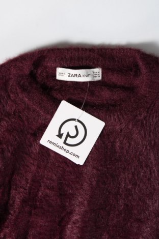 Dámsky pulóver Zara Knitwear, Veľkosť M, Farba Červená, Cena  4,44 €