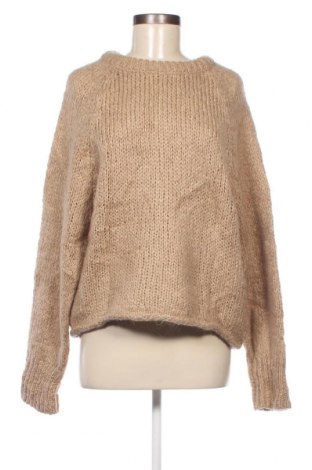 Дамски пуловер Zara Knitwear, Размер M, Цвят Бежов, Цена 12,15 лв.