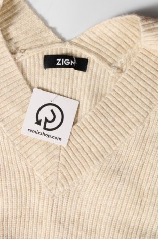 Γυναικείο πουλόβερ Zign, Μέγεθος XS, Χρώμα Εκρού, Τιμή 11,41 €