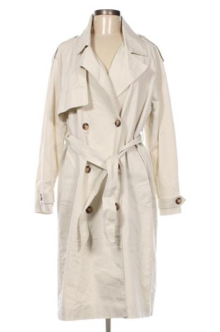 Damen Trenchcoat Bershka, Größe M, Farbe Weiß, Preis 61,86 €