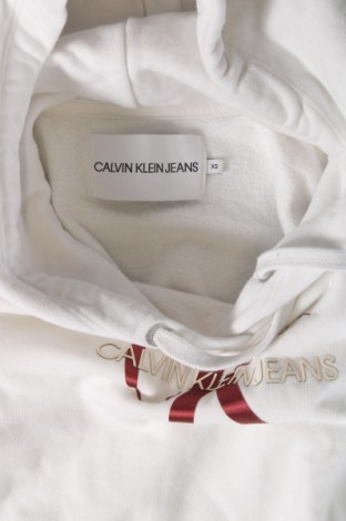 Γυναικείο φούτερ Calvin Klein Jeans, Μέγεθος XS, Χρώμα Λευκό, Τιμή 45,00 €