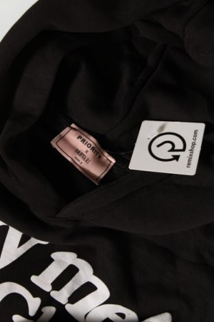 Γυναικείο φούτερ Priority, Μέγεθος S, Χρώμα Μαύρο, Τιμή 14,23 €