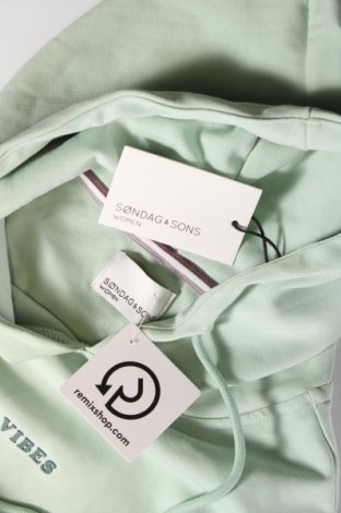 Γυναικείο φούτερ Sondag & Sons, Μέγεθος XS, Χρώμα Πράσινο, Τιμή 23,71 €