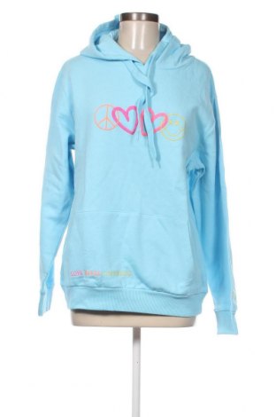 Damen Sweatshirt Zwillingsherz, Größe M, Farbe Blau, Preis 47,94 €