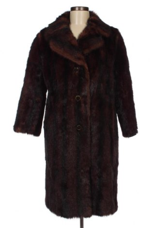 Дамско кожено палто, Размер L, Цвят Кафяв, Цена 120,45 лв.