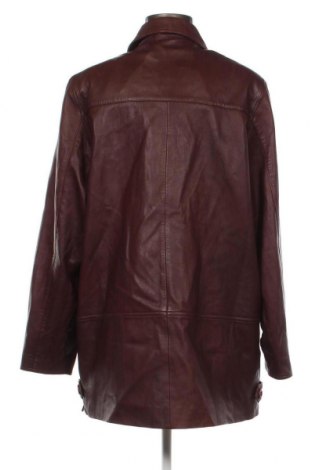 Дамско кожено яке, Размер XL, Цвят Червен, Цена 59,14 лв.