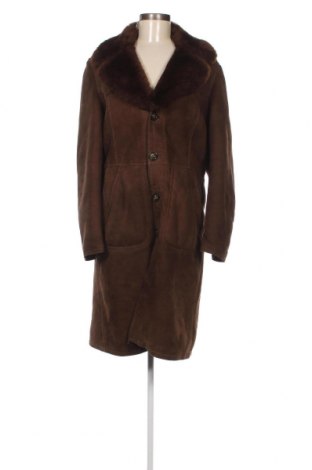 Дамско кожено яке, Размер M, Цвят Кафяв, Цена 32,10 лв.