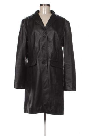 Дамско кожено яке, Размер XL, Цвят Черен, Цена 40,66 лв.