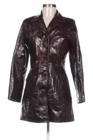Дамско кожено яке, Размер XS, Цвят Кафяв, Цена 86,67 лв.