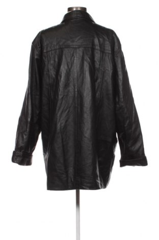Дамско кожено яке, Размер 3XL, Цвят Черен, Цена 100,58 лв.