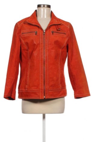 Dámská kožená bunda , Velikost M, Barva Oranžová, Cena  1 382,00 Kč