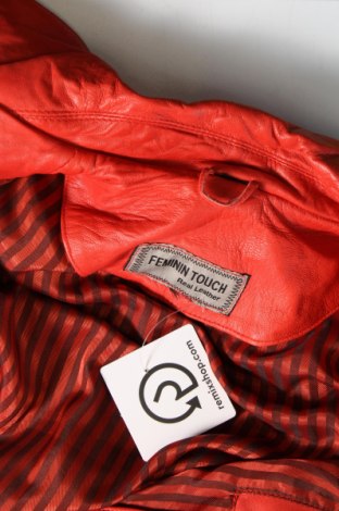 Γυναικείο δερμάτινο μπουφάν, Μέγεθος L, Χρώμα Κόκκινο, Τιμή 56,26 €