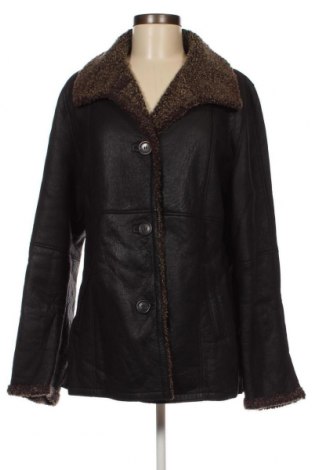 Дамско кожено яке, Размер S, Цвят Черен, Цена 37,45 лв.